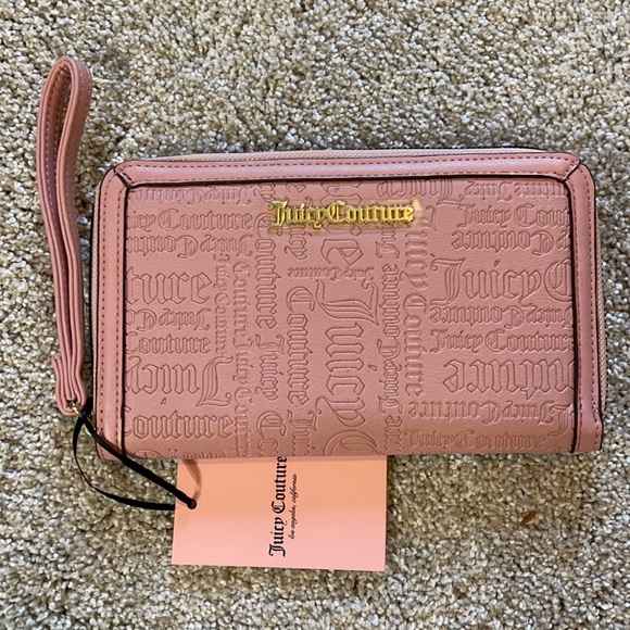 NWT Juicy Couture Pink Wristlet - Picture 1 of 7